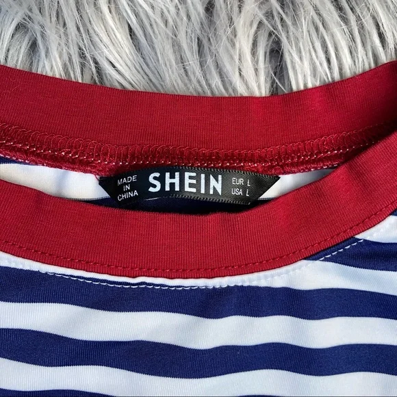 Merona + Shein Emo Stripe T-Shirt Trio, Size M - Picture 11 of 11